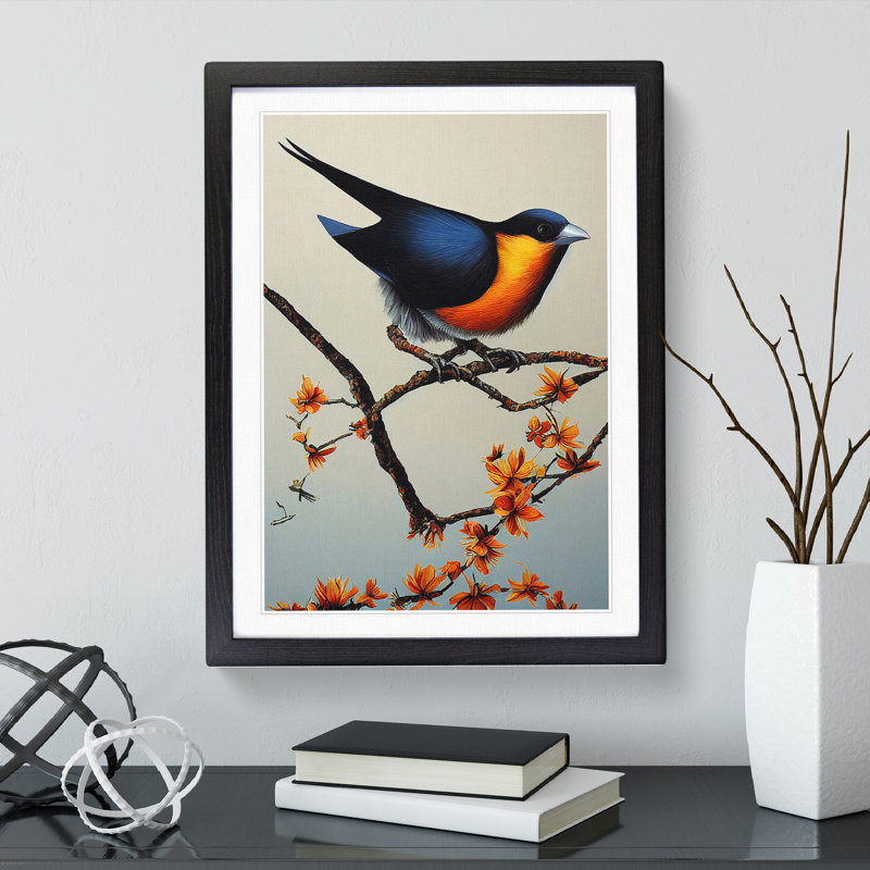 Beauty of the Bird - Wall Art, Black Framed, 64cm H x 46cm W x 2cm D