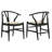 Kather Wood Wishbone Dining Side Chair Black-622057845-622057842