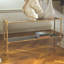 Gold Chiseled Console-Black Granite
