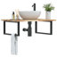 Braeley 100cm Solid Wood Bathroom Vanity Top-495681915