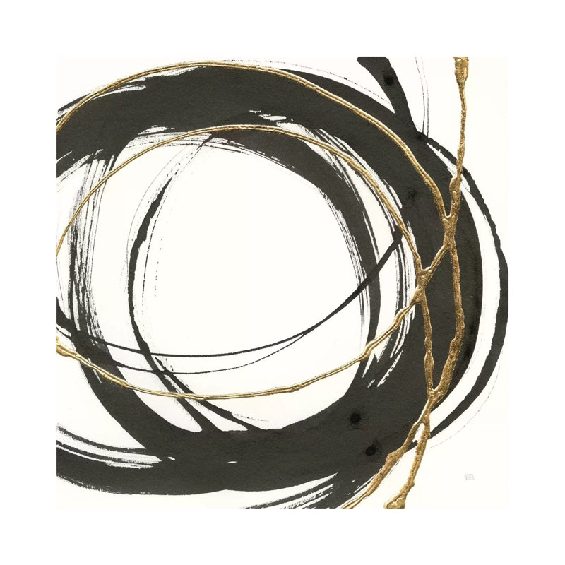 Gilded Enso II by Chris Paschke - Wrapped Canvas Print, 30.48 cm H x 30.48 cm W