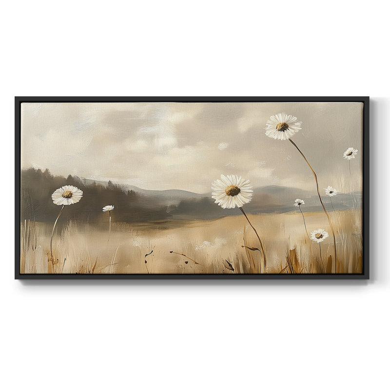 Série paysage - CLIII - Galerie encadrée - prête à être accrochée, H 25 po x l 49 po, Noir