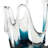 Cole And Grey Glass Ombre Abstract Decorative Vase With Wavy Oval Cutouts-1716838973