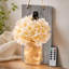 2-Pack Rustic Wall Sconces with Mason Jars, LED Lights, Flowers, Hangers-1512448691