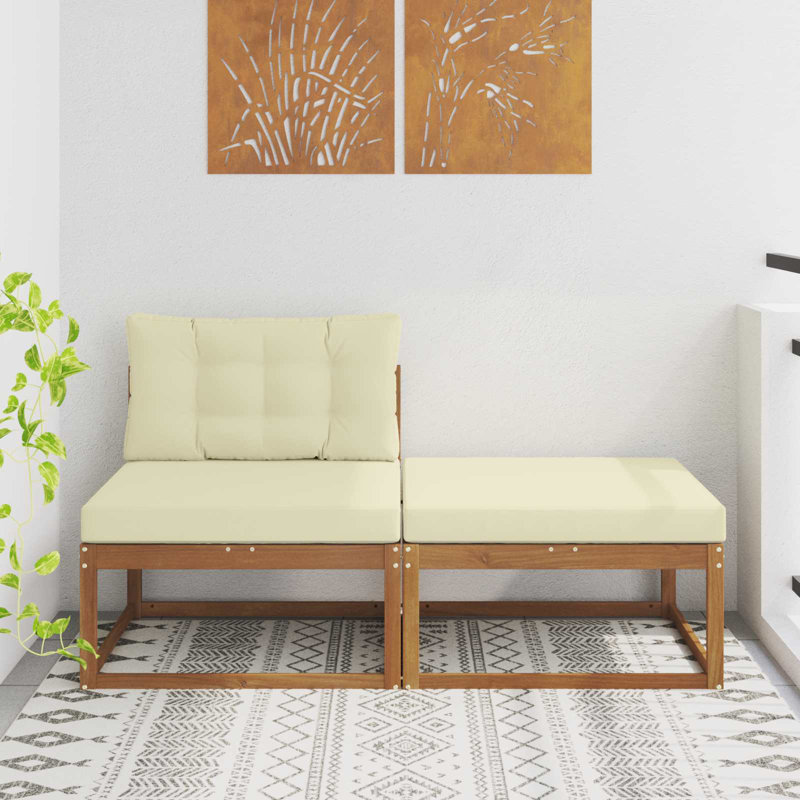 158cm Wide Patio Sectional, Beige