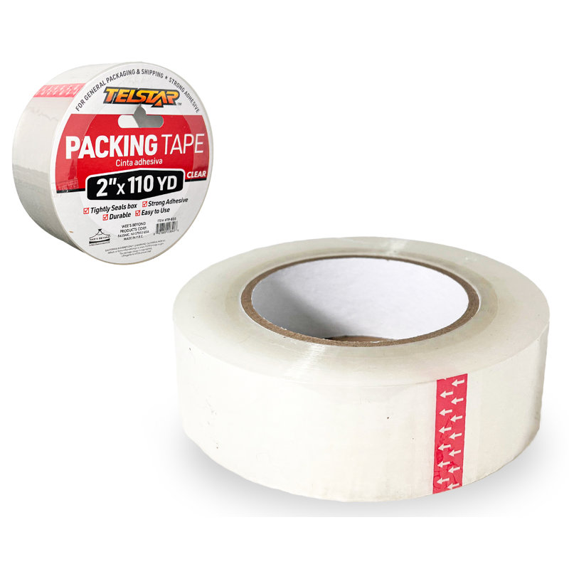 Premium Crystal Clear Packing & Office Tape 2"X 110 Yds