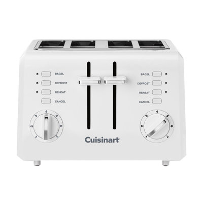 Cuisinart Plastic White 4 slot Toaster 7.2 in. H X 10.7 in. W X 10.8 in. D