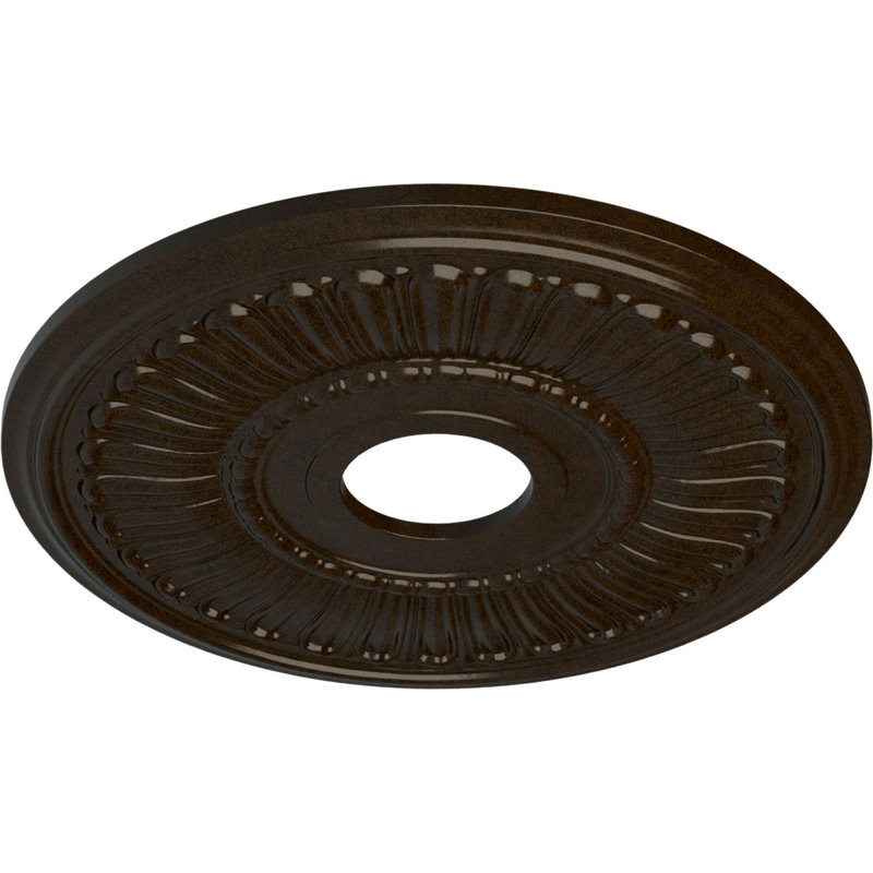 Médaillon de plafond H 16 po x l 16 po x P 0,75 po Melonie, Bronze