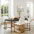 17.875'' H Modern Velvet Upholstered Dining Chair With Gold Metal Frame,-756360398