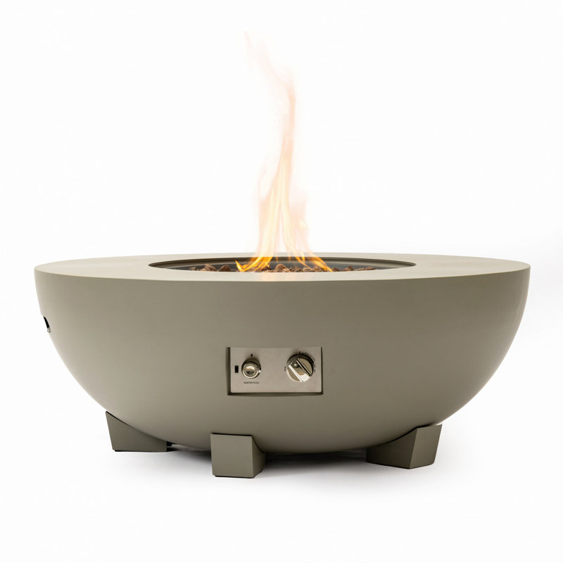 36" Round Iron Fire Pit Table