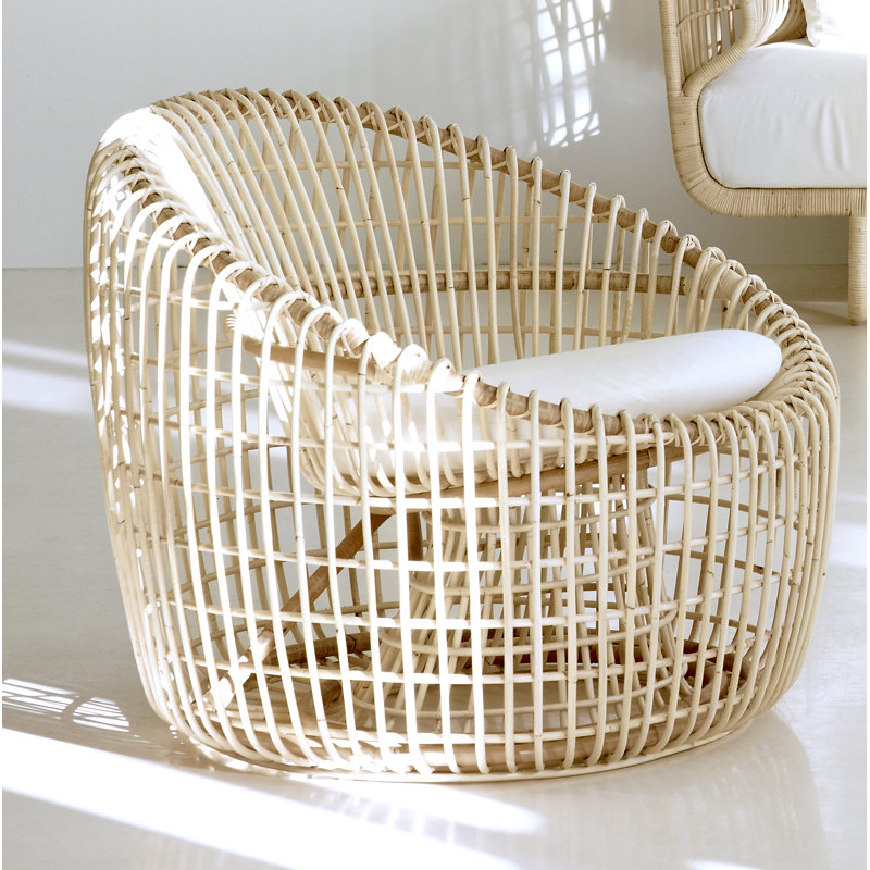 Nest Barrel Chair, Natural, Dark Gray