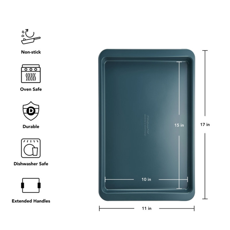 KitchenAid® 10X15in Nonstick Aluminized Steel Baking Sheet, Agave