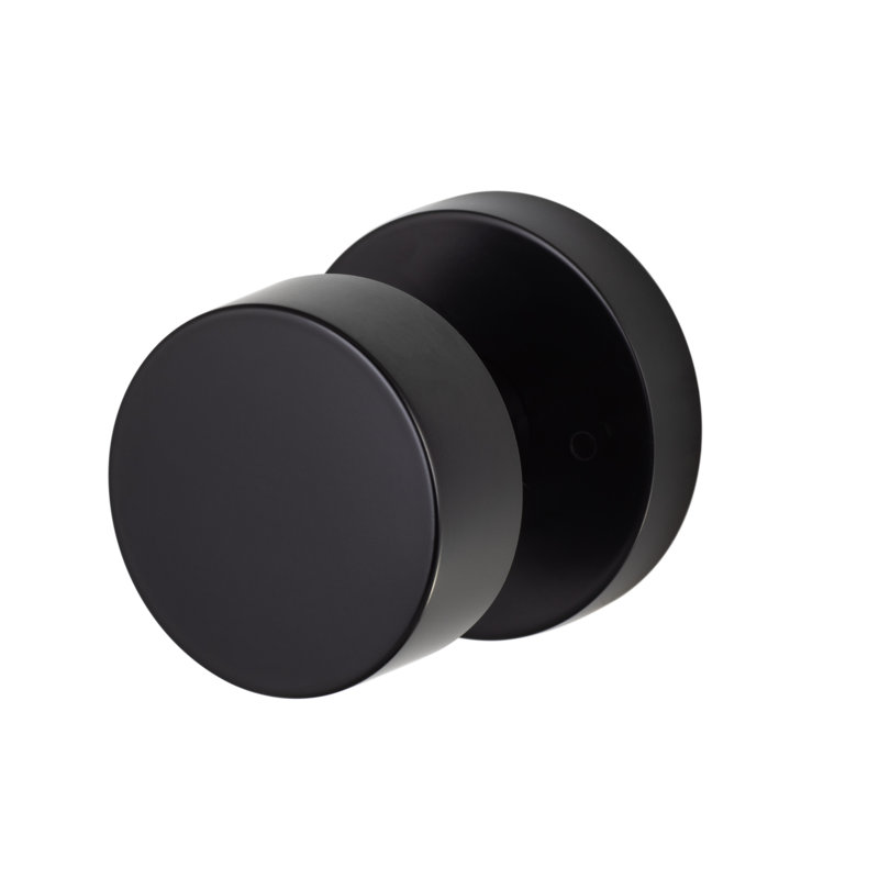 Zurich Round, Matte Black, Privacy (Bed & Bath)