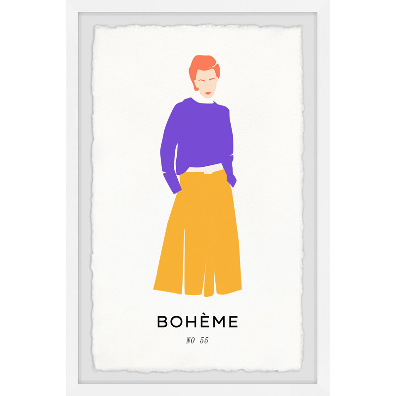 Boheme No 55 by Marmont Hill - Single Picture Frame Painting, 30cm H x 20cm W