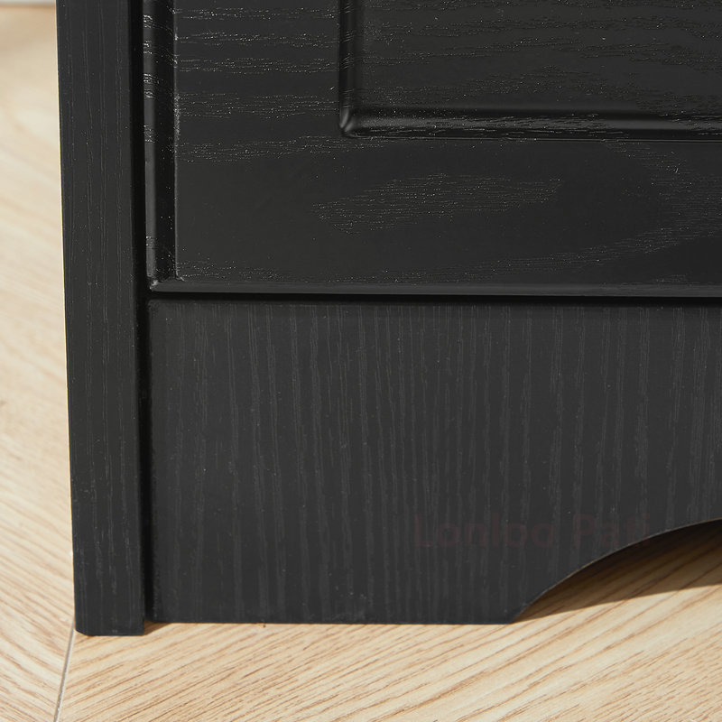 Commode de chambre polyvalente avec plusieurs tiroirs pour une organisation efficace, Noir