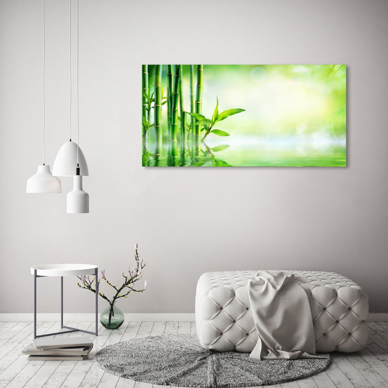 Bamboo 1 Piece Wrapped Canvas Wall Art