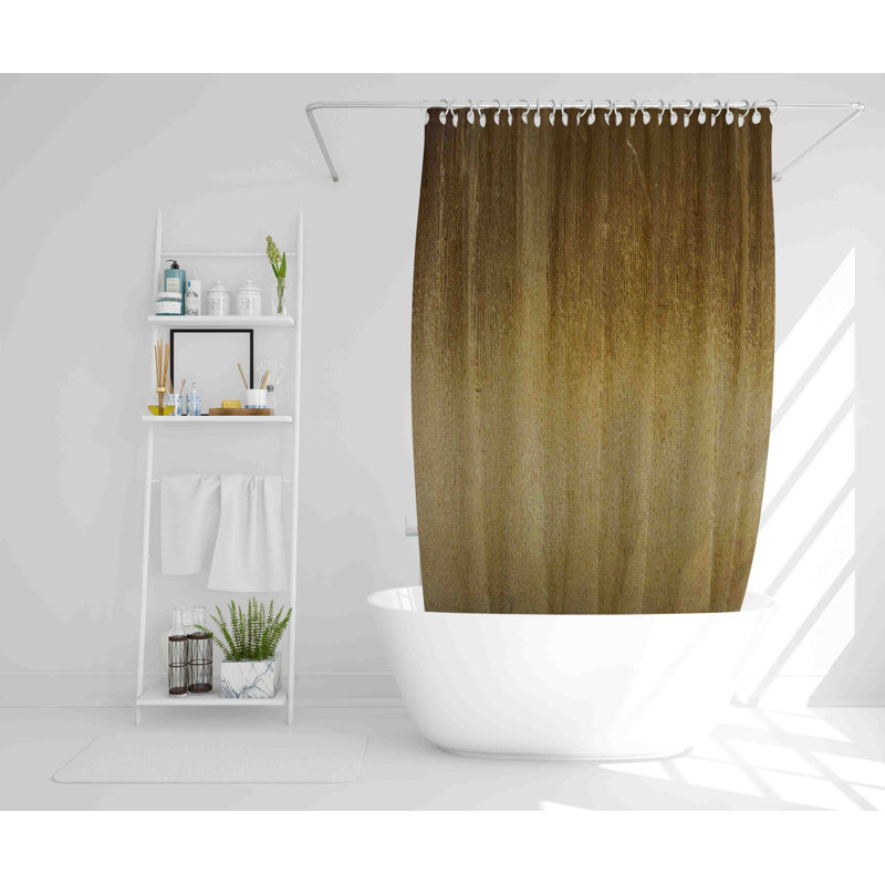 2 Piece Polyester Shower Curtain Set, 168cm H x 168cm W