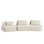 Ensemble de canapé modulaire surdimensionné de luxe moderne surdimensionné de 139 po, canapé rembourré moelleux en chenille avec coussins moelleux amovibles, canapé profond et canapé-lit pour le salon, le bureau
Beige