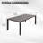 Outdoor Dining Table For 8 Person,Square Slatted Metal Patio Table For Deck Garden Lawn Backyard Use With Umbrella Hole-146680070