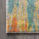 Lasley Contemporary POP Modern Abstract Vintage Waterfall Blue/Cream/Yellow Rug
