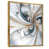 Toile avec cadre flottant or