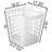 Flexible Plastic Laundry Basket - Square Storage Hamper With Side Handles For Easy Carrying - Versatile Organizer For Laundry, And Household Storage, 50 Litter-1359134689-1596724566