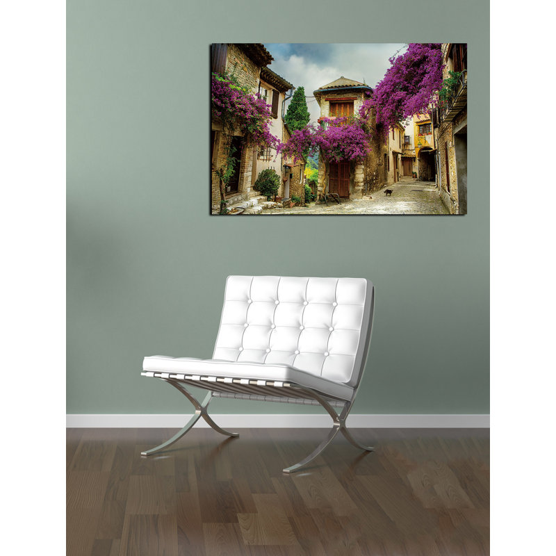 Bougainvillea Flower Tempered Glass Wall Art, 24" x 36"