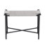 Banc en corde de papier Jacob avec structure en métal-1108134561