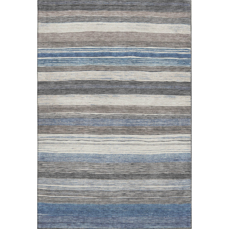 Premium Machine Washable Hedden AMF1703 Stripes Rug