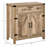 Kitchen Cabinet, Industrial Style With Drawer And Adjustable Shelf, Wooden Accent, Oak Cabinet Wide Door Accent Storage For Bottles Kitchenware Display