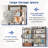 6 Tire Farmhouse Bookshelf And Etagere Bookcases With Storage Cabinet & 2 Barn Doors & 10 Storage Shelves-1536594034
