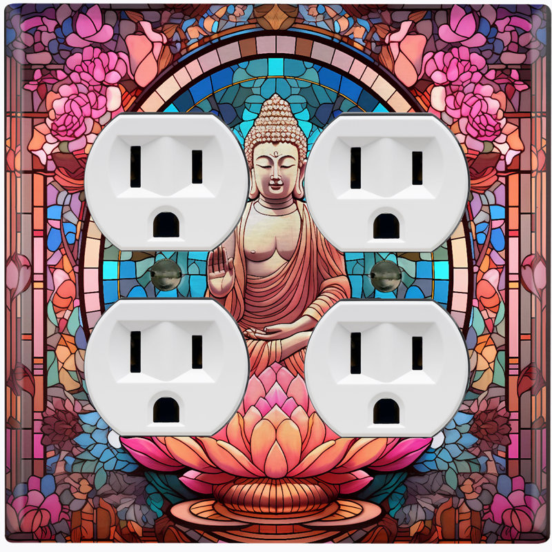 Nature Themed 2 - Gang Toggle Light Switch Standard Wall Plate