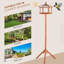 Jairo Wood Freestanding Hopper Bird Feeder