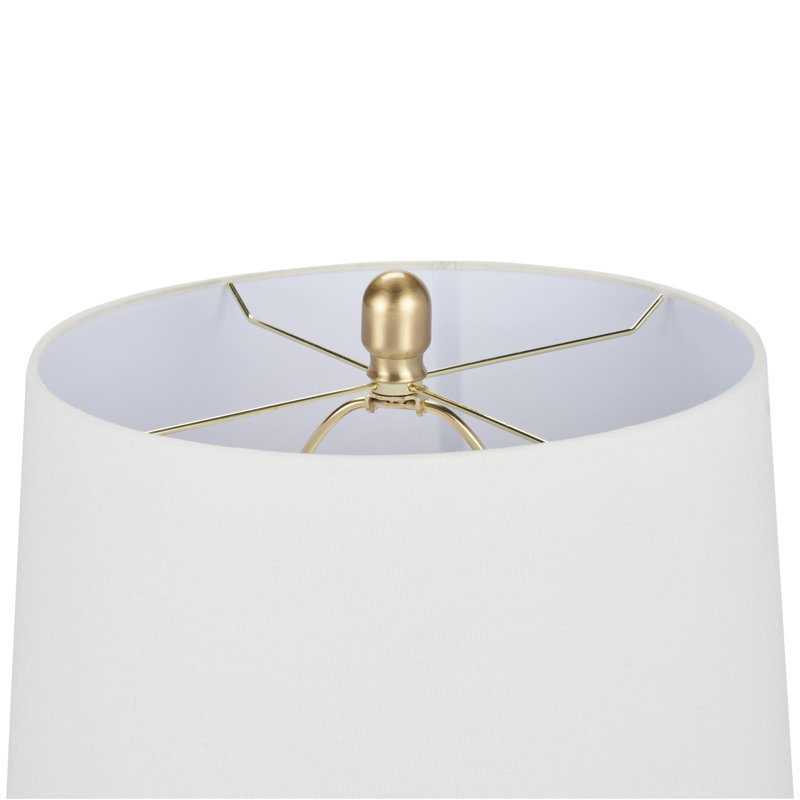 Lampe de table en céramique Brejon, Blanc, Orange
