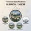 Panneau de vitrail 12 "H Spring Meadow-1721390920