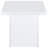 White High Gloss End Table