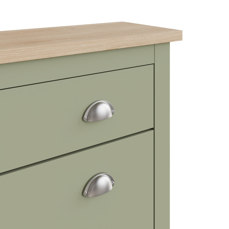 Renningers 12 Pair Shoe Storage Cabinet, Sage Green