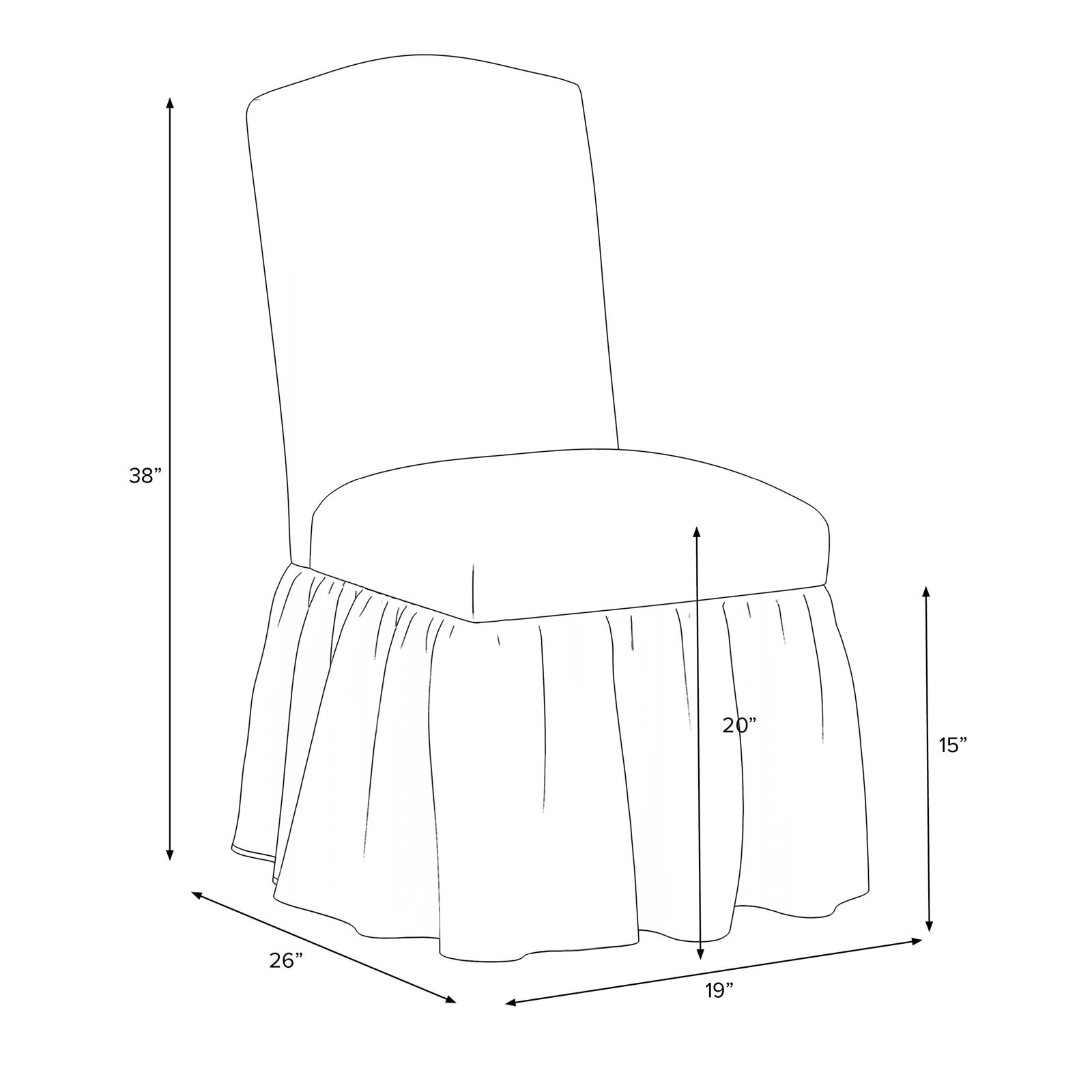 Stoffer Home x Cloth & Co. Cotton Side Chair, Mauve