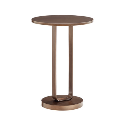 Tallulah Antique Bronze Round Accent Table