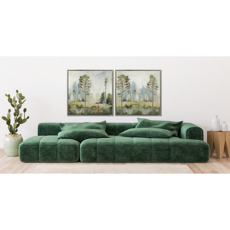 Tall Green Trees II Canvas Wall Art