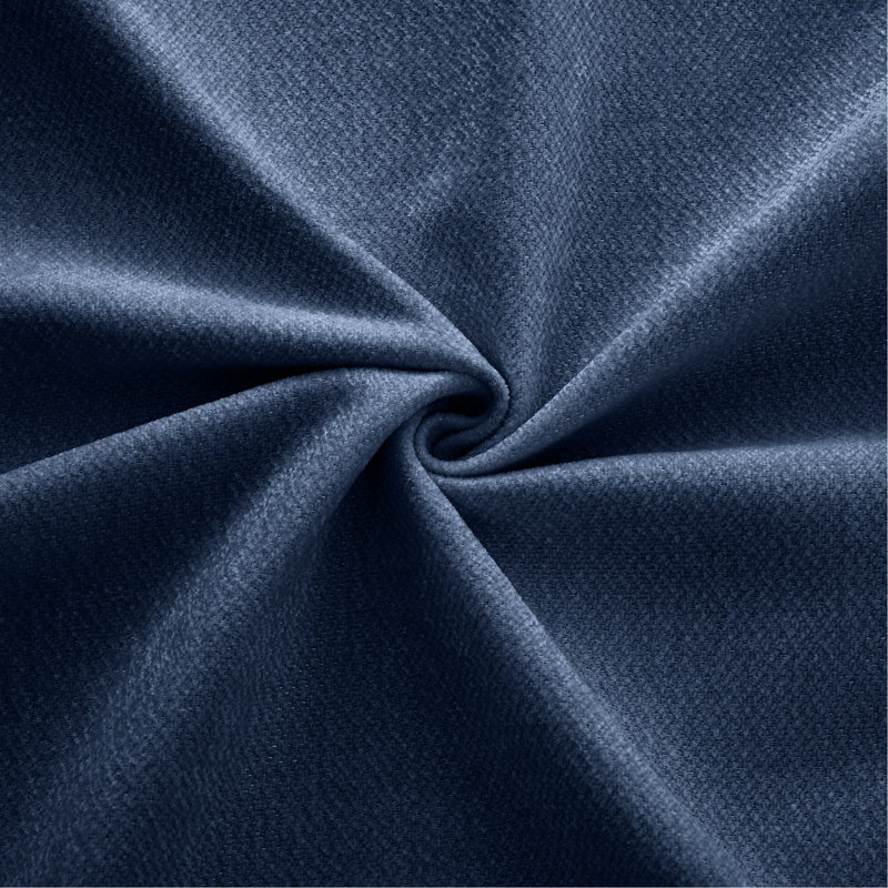 Tissu luxueux avec chenille bleue pour un rangement confortable des sièges et design
