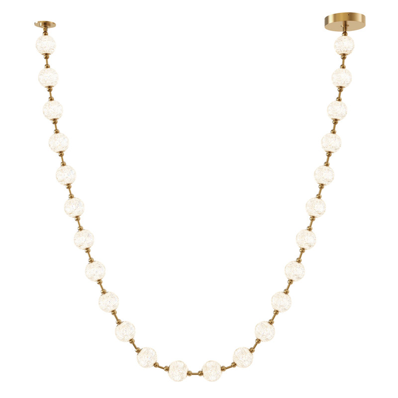 Marni 24-Light Natural Brass LED Pendant