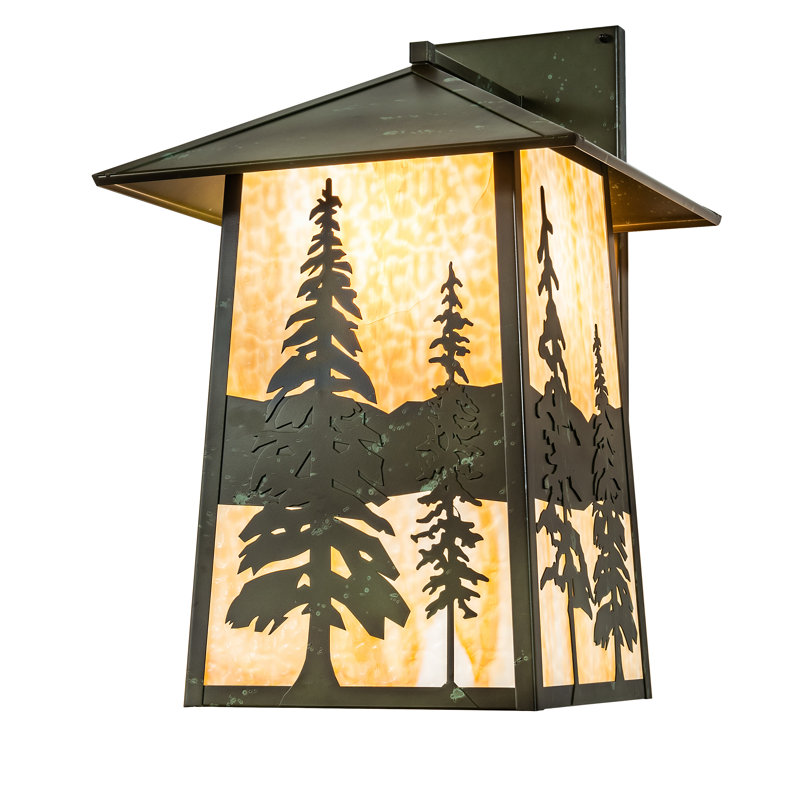24" Wide Stillwater Tall Pines Wall Sconce