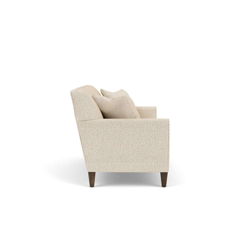 Canapé à accoudoirs arrondis 80 po, Polypropylène / oléfine beige clair