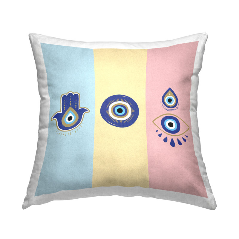 Coussin Pastel Evil Eye