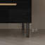 Meuble-lavabo de salle de bain avec lavabo en céramique et tiroirs à fermeture en douceur, autoportant ou mural pour une conception moderne et efficace