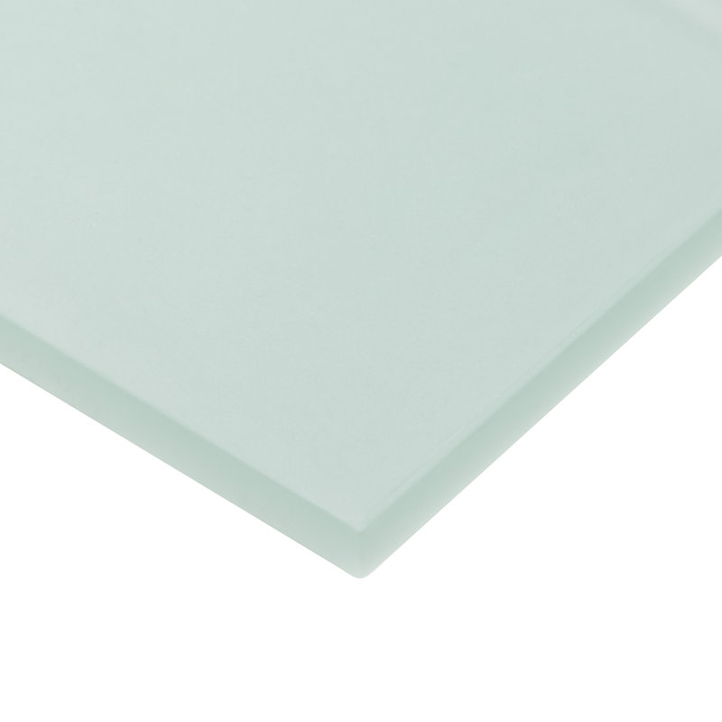 Lucid 4" x 12" Glass Brick Look Subway Tile (15 pieces 5 sq.ft/Box), Seafoam