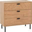 Nathainel 80 cm W Chest of 3 Drawers