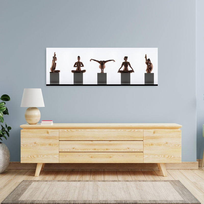 Art méditatif de méditation, H 16 po x l 48 po