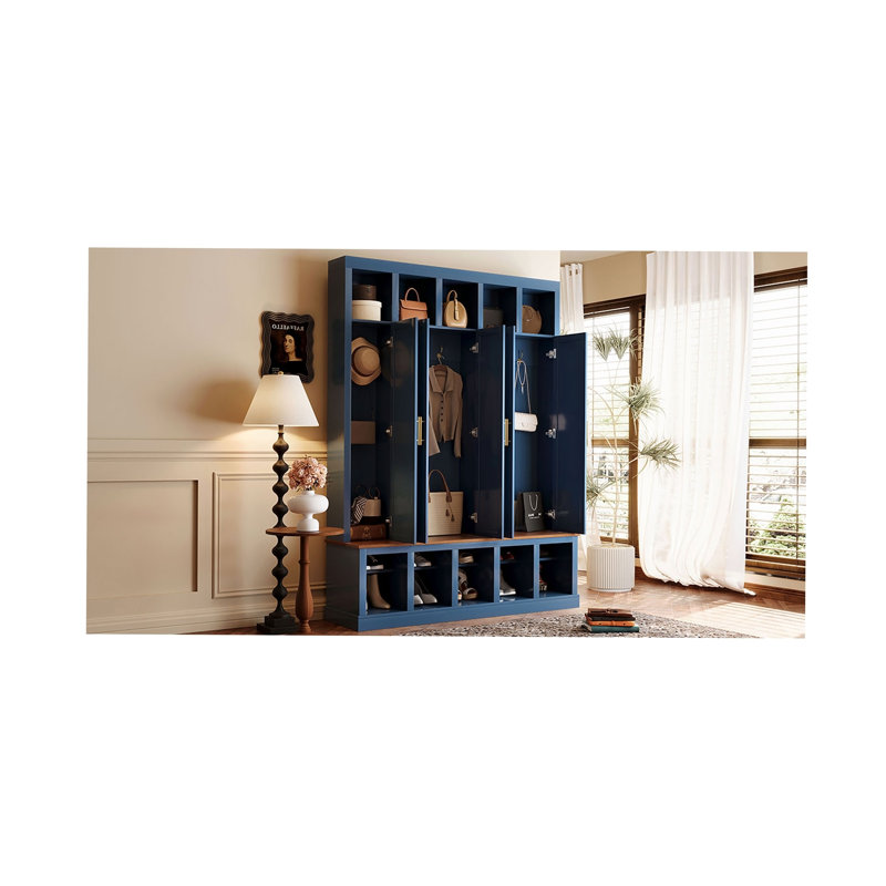 Armoire de rangement Farmhouse, Marine